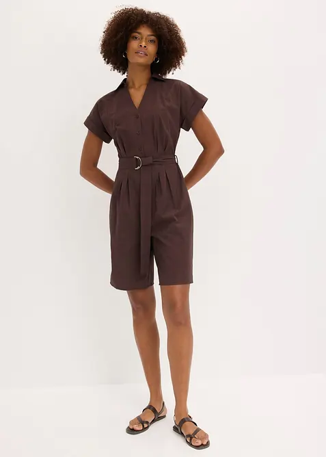 Combishort avec ceinture &agrave; nouer, bonprix
