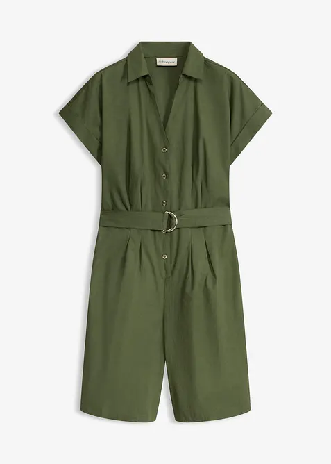 Jumpsuit mit Bindeg&uuml;rtel, bonprix