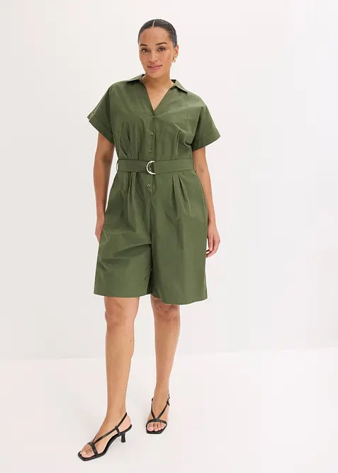 Jumpsuit mit Bindeg&uuml;rtel, bonprix