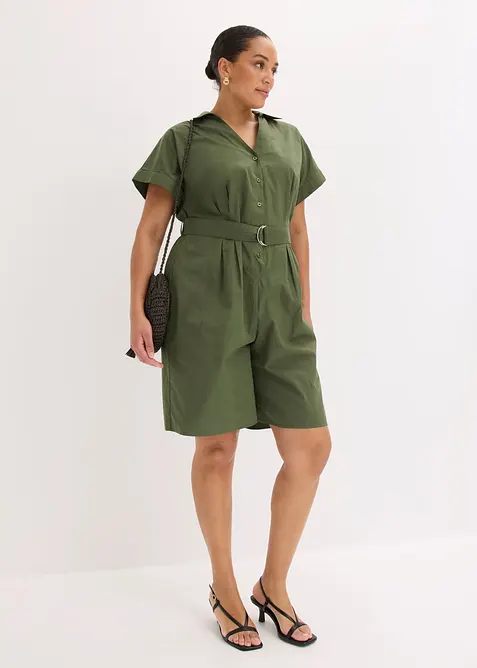 Jumpsuit mit Bindeg&uuml;rtel, bonprix