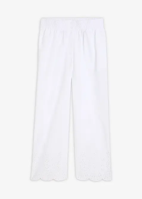 Pantalon large 100% coton, bonprix