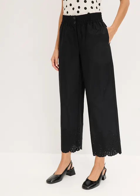 Pantalon large 100% coton, bonprix