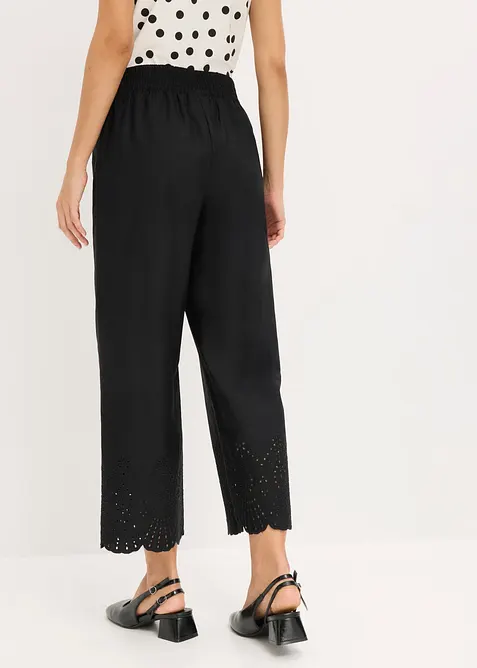 Pantalon large 100% coton, bonprix