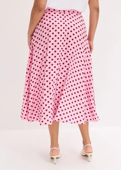 Midirock aus flie&szlig;endem Viskose-Mix, bonprix