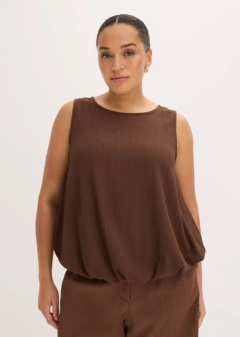 Top aus strukturiertem Cr&ecirc;pe, bonprix