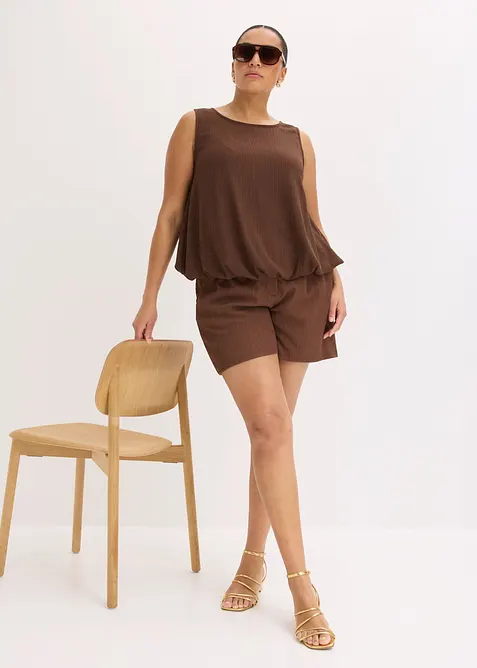 Top aus strukturiertem Cr&ecirc;pe, bonprix