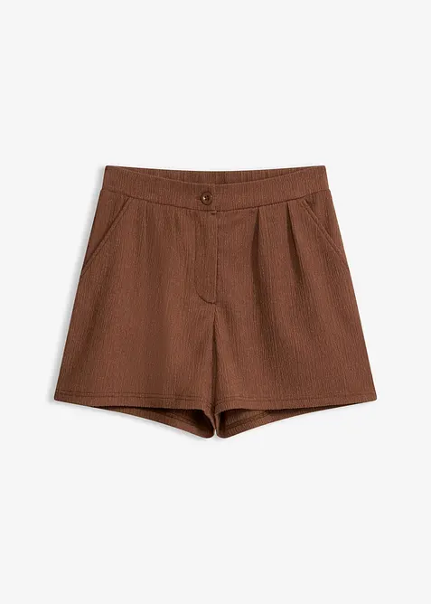 Chino-Shorts aus strukturiertem Cr&ecirc;pe, bonprix