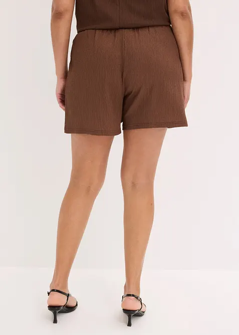 Chino-Shorts aus strukturiertem Cr&ecirc;pe, bonprix