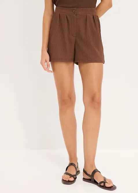 Short chino en cr&ecirc;pe textur&eacute;, bonprix