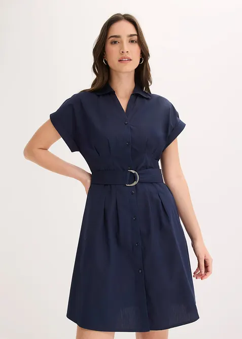 Blusenkleid aus reiner Baumwolle, bonprix