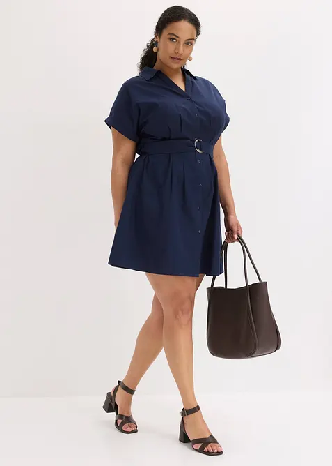 Robe-chemise 100% coton, bonprix