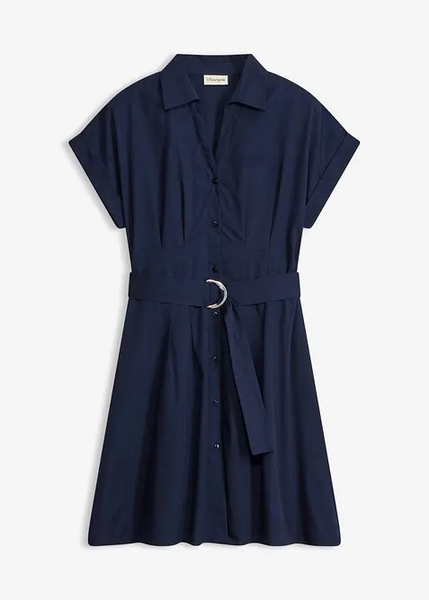 Blusenkleid aus reiner Baumwolle, bonprix