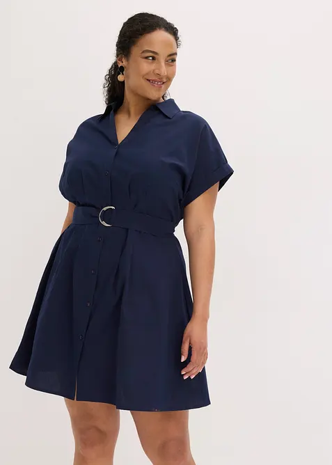 Robe-chemise 100% coton, bonprix