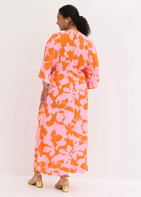 Robe longue en satin fluide, bonprix