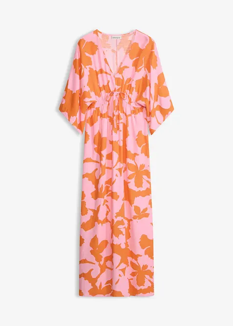 Robe longue en satin fluide, bonprix