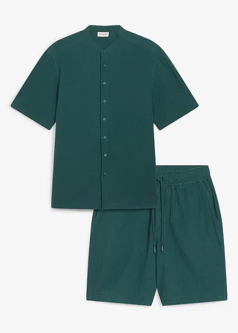Musselin-Shorts und Hemd (2-tlg.Set), bonprix