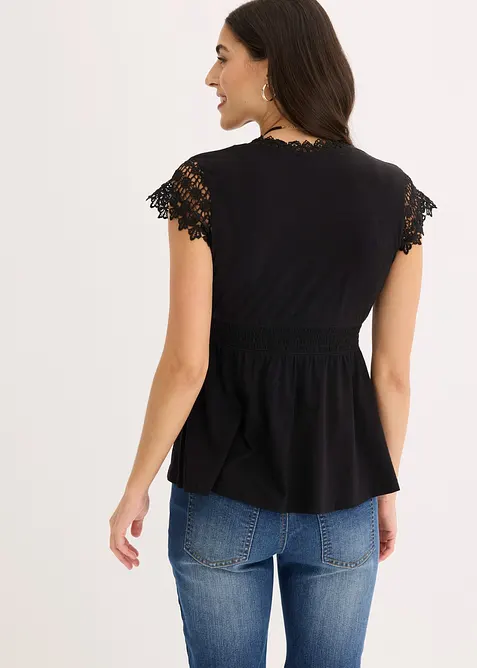 Shirt mit Spitze, bonprix