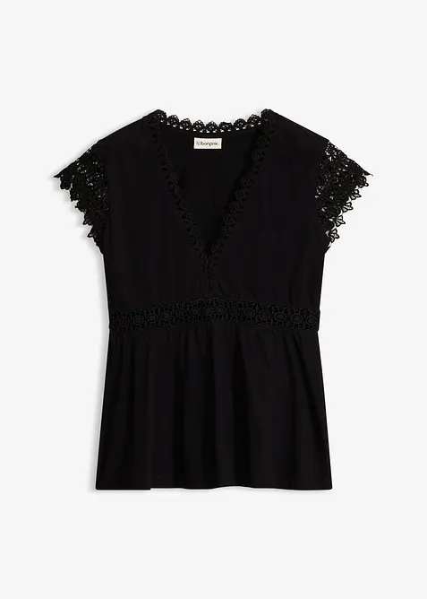 Shirt mit Spitze, bonprix