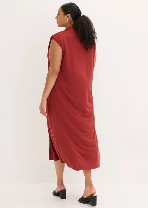 Jerseykleid aus Viskose-Mix mit Schulterpolster, bonprix