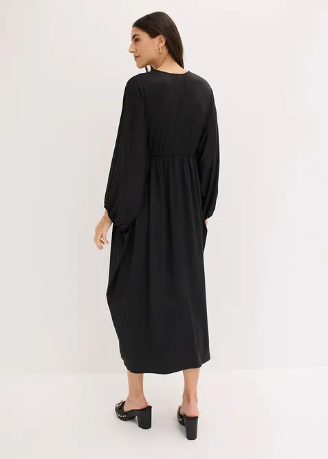 Robe midi avec d&eacute;collet&eacute; plongeant, bonprix