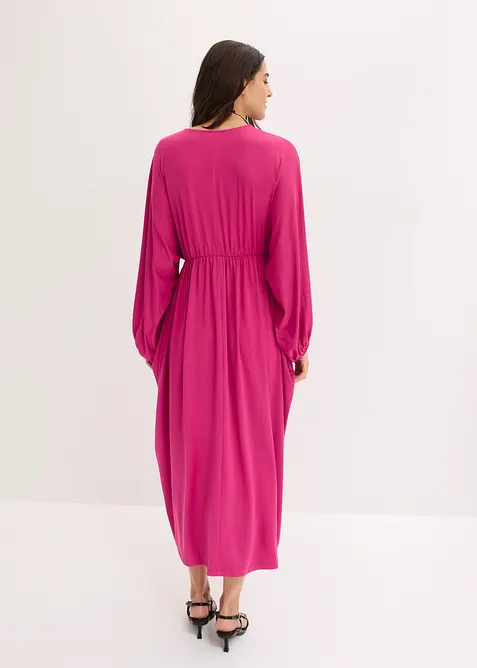 Midikleid mit tiefem Ausschnitt, bonprix