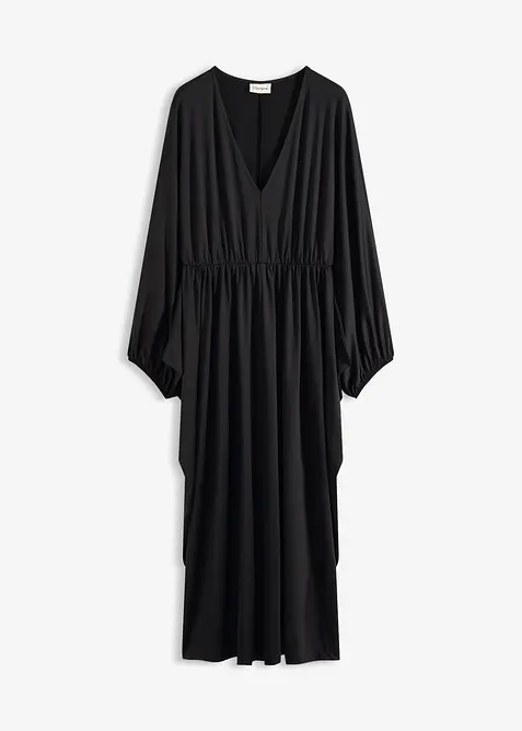 Robe midi avec d&eacute;collet&eacute; plongeant, bonprix