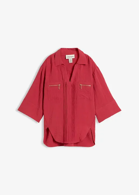 Hemdblusenkleid aus griffigem Popeline, bonprix