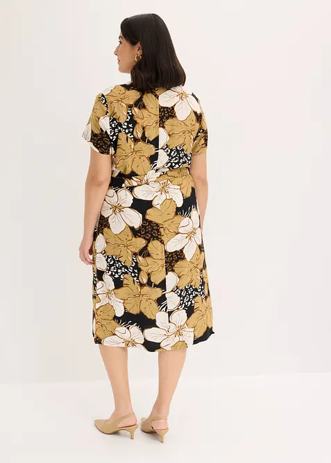 Robe-chemise &agrave; pois, bonprix