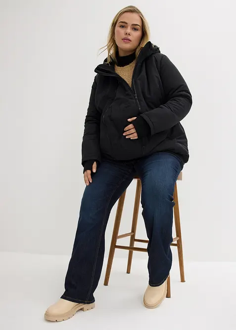 3-in-1 Umstands- und Tragejacke mit zwei Eins&auml;tzen, bonprix