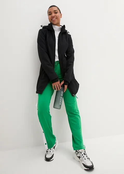 wasserabweisende Funktions-Softshell-Longjacke, Kuschelfleece, bonprix
