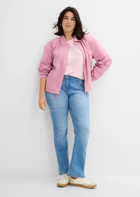 Jean bootcut taille mi-haute, extensible, bonprix