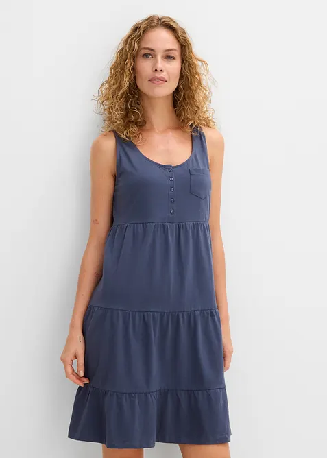 Baumwoll Jerseykleid, kurz, bonprix