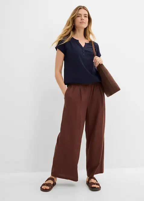 Baumwoll-Shirt, Kurzarm, bonprix