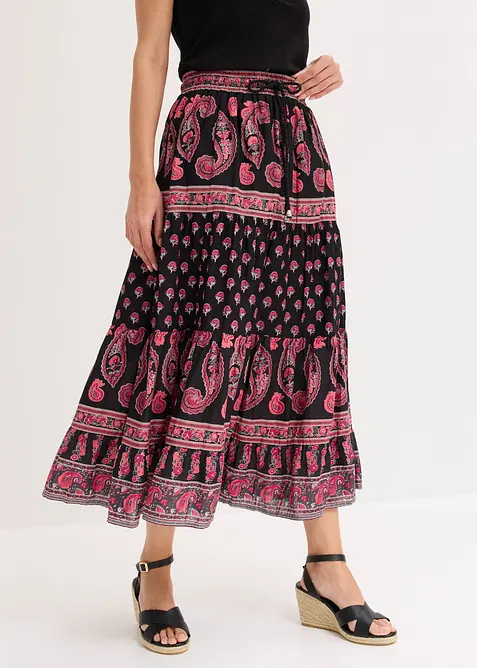 Maxirock  aus reiner Baumwolle, bonprix