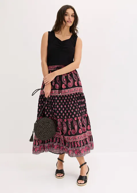 Maxirock  aus reiner Baumwolle, bonprix