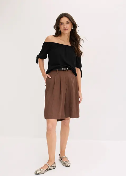 Carmenshirt mit Bindedetail, bonprix