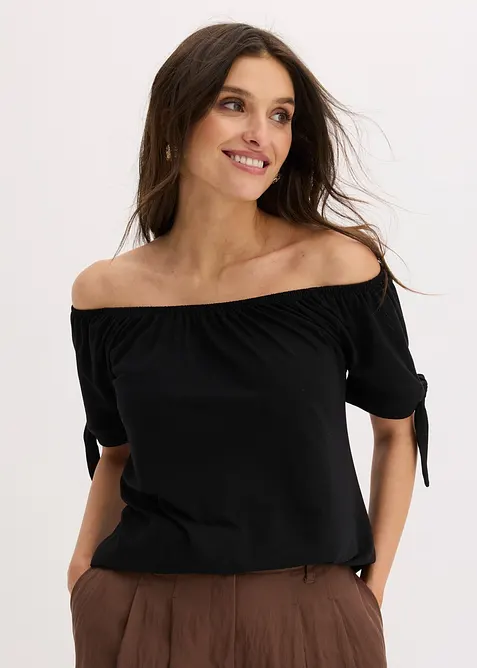 Carmenshirt mit Bindedetail, bonprix
