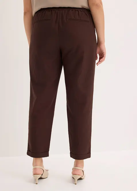 Pantalon en lin m&eacute;lang&eacute;, bonprix