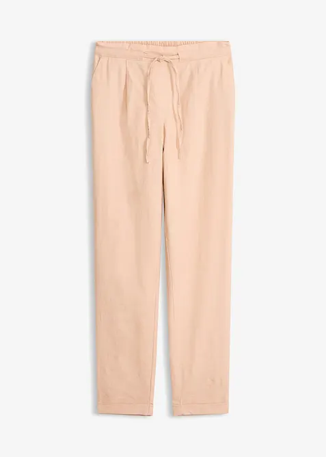 Pantalon en lin m&eacute;lang&eacute;, bonprix