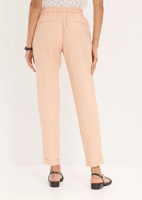 Pantalon en lin m&eacute;lang&eacute;, bonprix