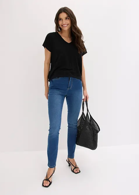 T-shirt en viscose m&eacute;lang&eacute;e, bonprix