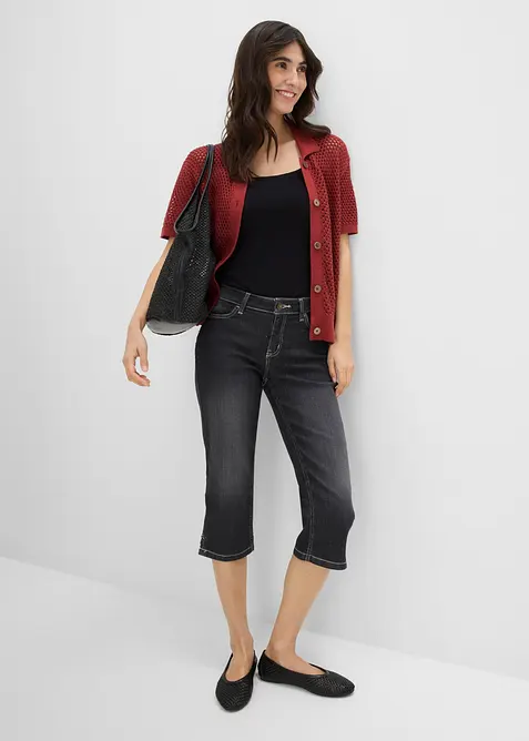 Capri-Jeans, 2er-Pack, bonprix