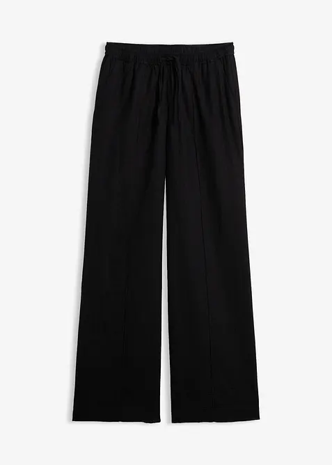 Palazzo-Hose aus leichtem Leinen-Viskose-Mix, bonprix