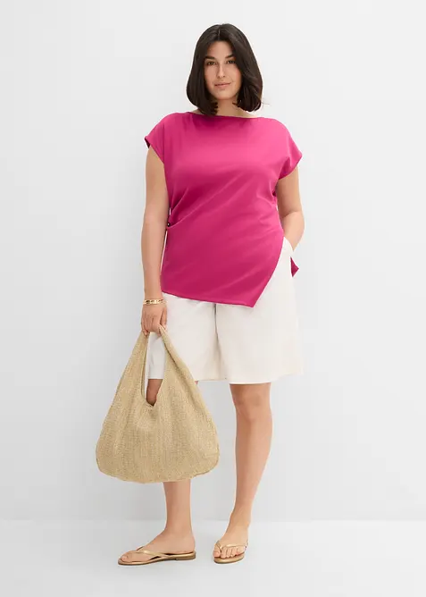 Top asym&eacute;trique en mati&egrave;re n&eacute;opr&egrave;ne, bonprix