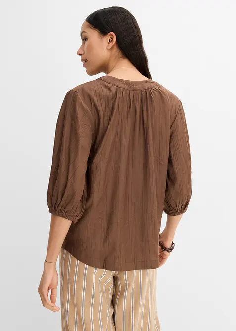 Oversize-Bluse aus softem Viskose-Mix, bonprix