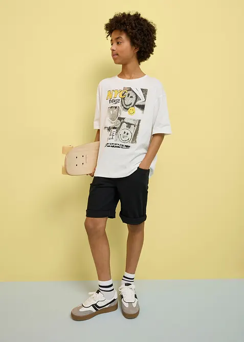 T-shirt loose Smiley World 100% coton, SmileyWorld