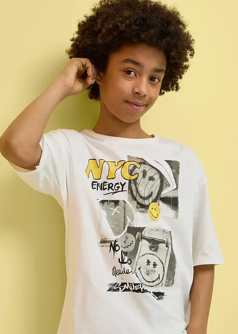 T-shirt loose Smiley World 100% coton, SmileyWorld