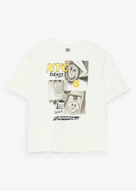 T-shirt loose Smiley World 100% coton, SmileyWorld