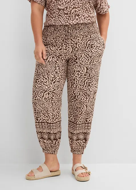 Schlupfhose aus flie&szlig;ender Viskose, bonprix