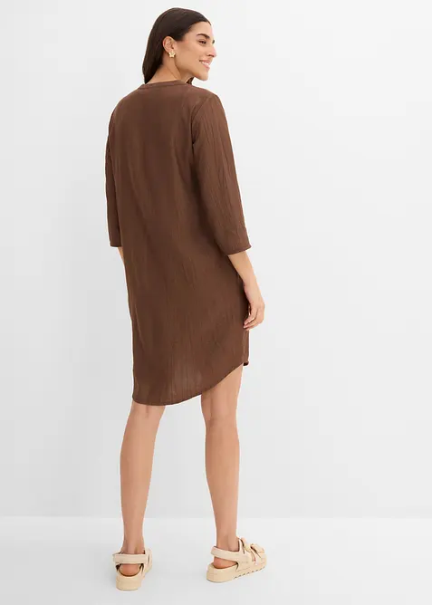 Tunika-Kleid aus Viskose-Mix mit Struktur Effekt, bonprix